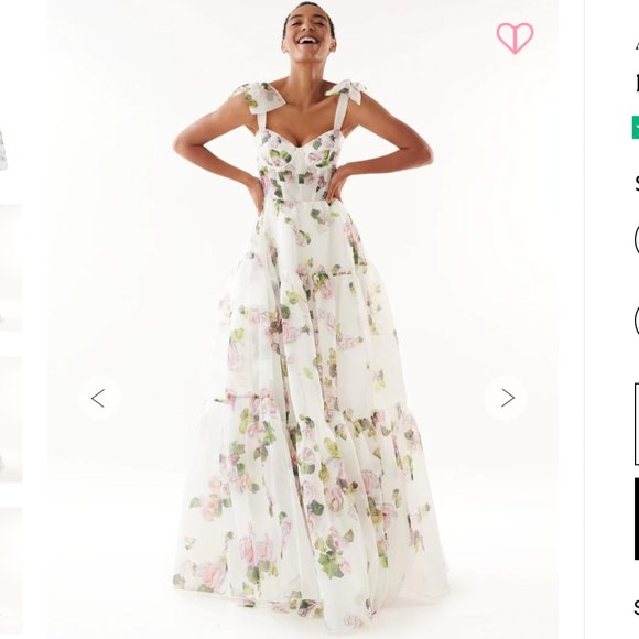 Milla Dresses & Skirts - Milla Apple Blossom Tender floral maxi tie-strap dress Size: L